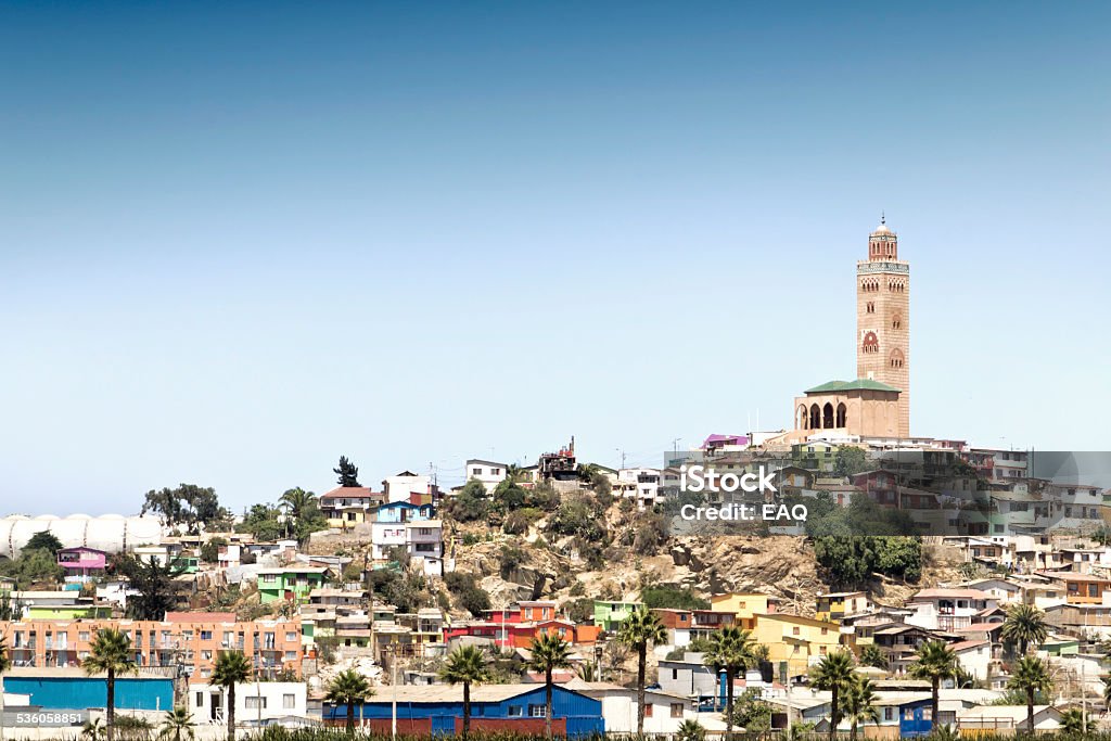 Coquimbo, Chile Mosque at top of the hill, in harbour district of Coquimbo city. Chile. Chile Stock Photo
