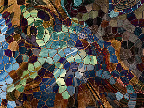 istock Stained Glass church windows textrue 536069118