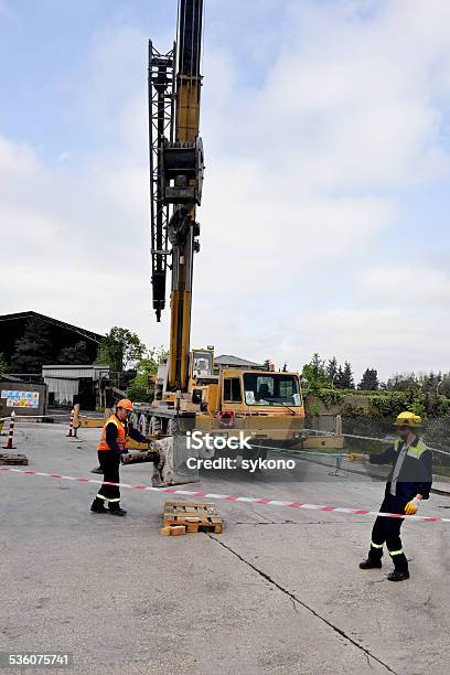 Removing Engine With Mobile Crane Stock Photo - Download Image Now - 2015, Backgrounds, Commercial Land Vehicle