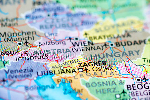 istock Ljubljana, Slovenia map 536076291