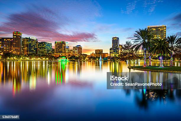 Orlando Florida Skyline Stock Photo - Download Image Now - Orlando - Florida, Florida - US State, Urban Skyline