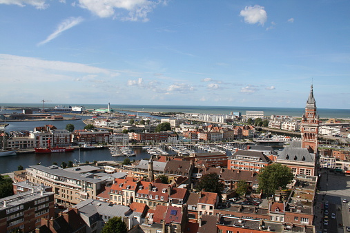 Town of Dunkirk, France.