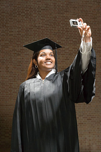 istock Female graduate taking a self portrait 536077819
