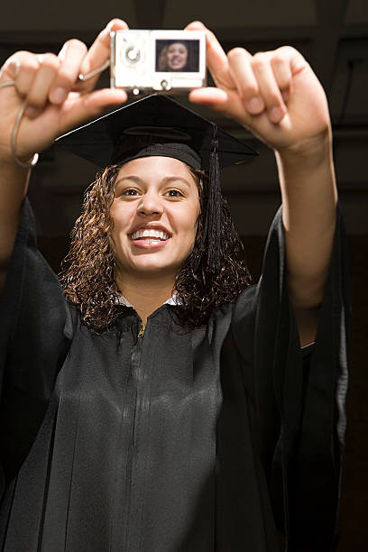 istock Female graduate taking a self portrait 536077861
