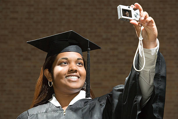 istock Female graduate taking a self portrait 536077887