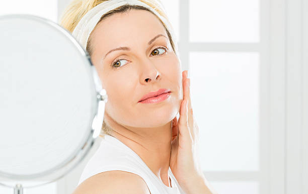 istock Woman and face care. 536080061