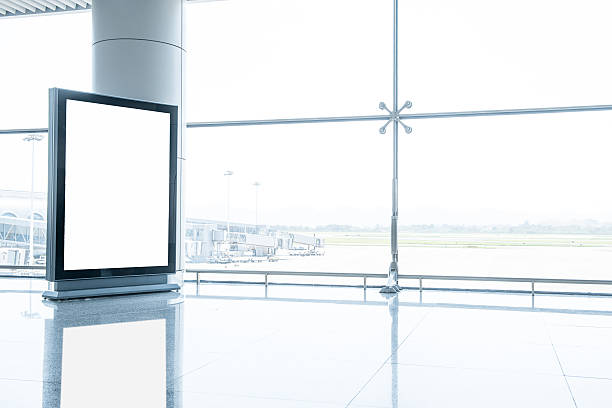 istock blank billboards in modern building corridor 536080845