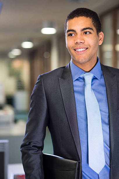 istock man with resume under his arm arrives for  interview 536080865