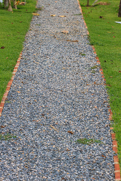 istock Footpath with stone in the garden 536081731