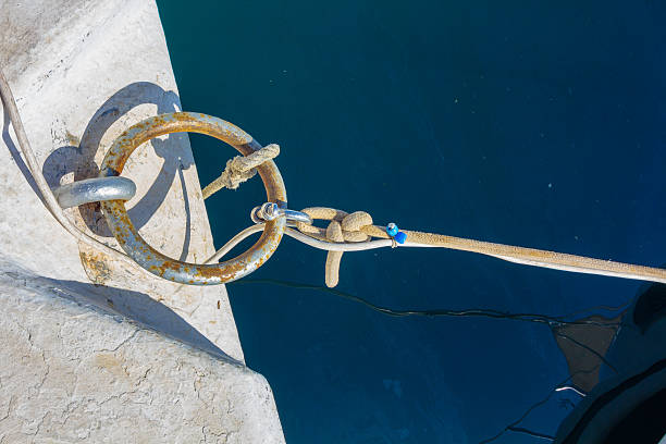 istock mooring ring for ships to port 536083173