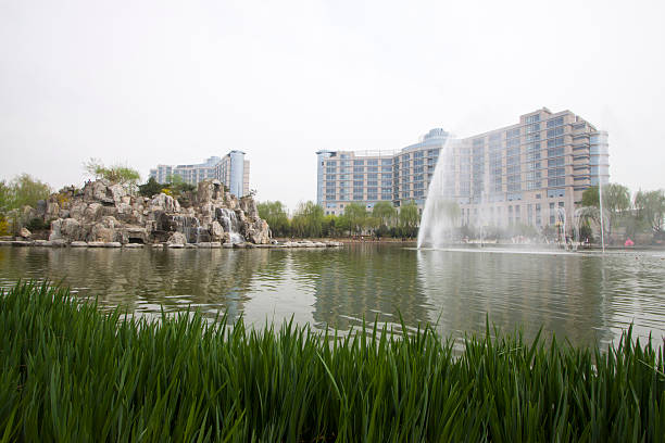 istock High rise buildings and park landscape 536089327