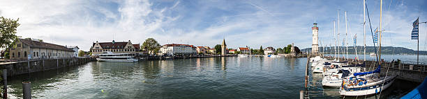 istock Lake Constance Lindau, Panorama Port Harbour 536090678