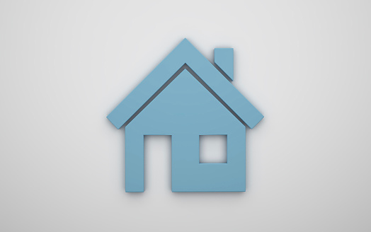 3d illustration of home icon