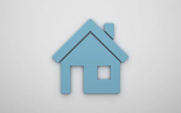 3d illustration of home icon