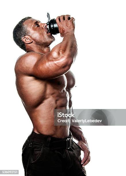 Bodybuilder Posing Stock Photo - Download Image Now - 2015, Beauty, Cut Out