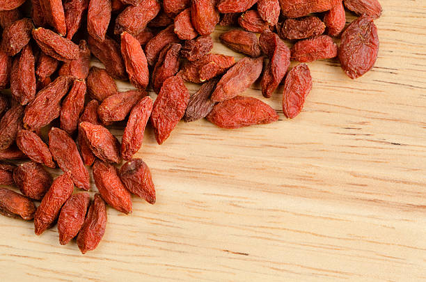 istock Goji berry dried, closeup background 536093005