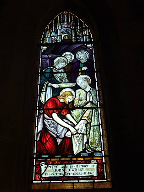 istock St. Andrew's Cathedral stained glass art 536093563