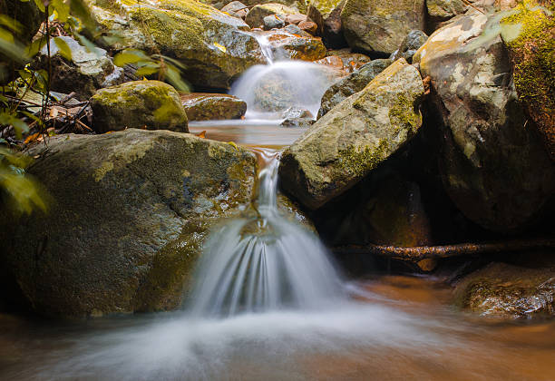istock Waterfall in deep rain forest jungle at National Park, 536094473