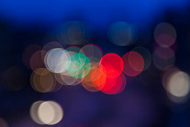 istock blurry lights bokeh background,street and traffic lights 536095255