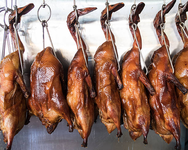 istock Beijing duck or roast ducks hanging 536109207