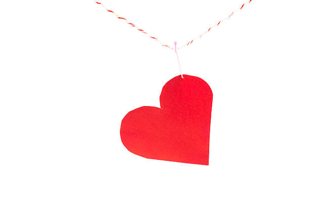 istock red paper heart on rope 536111337