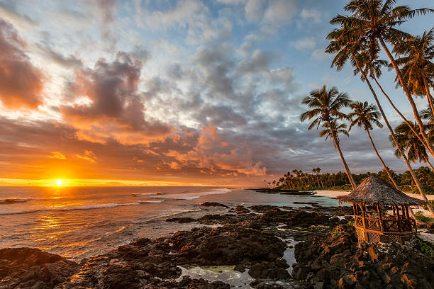 istock Amazing seascape at sunset in Samoa 536113185