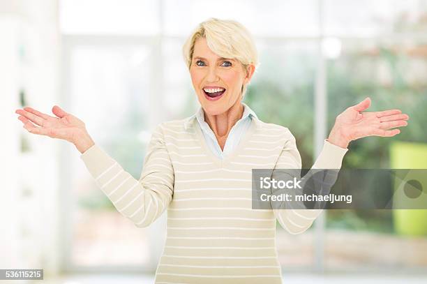 Senior Woman Looking Surprised Stock Photo - Download Image Now - 2015, Active Seniors, Adult