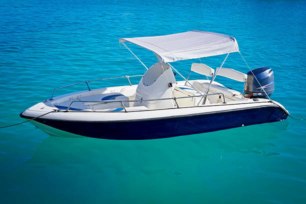 istock Small motorboat in Marina 536135149