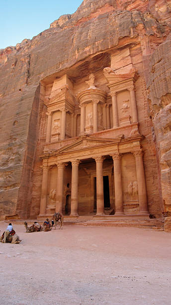 istock Petra Treasury Monastery in Rock 536135347