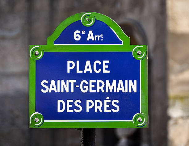 istock Place Saint-Germain des Pres street sign 536137025