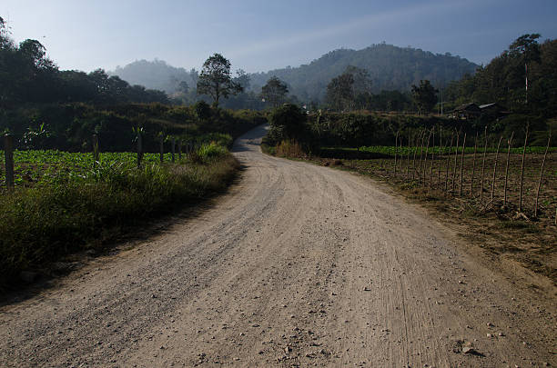 istock Soil road in countryside 536138307