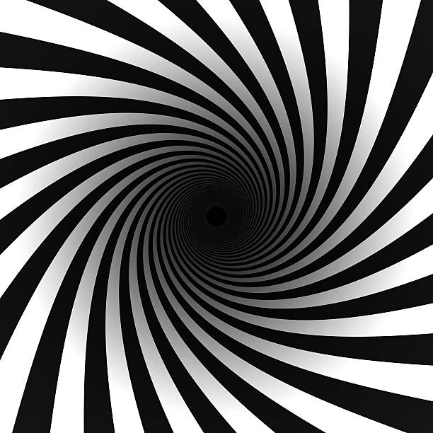 Black And White Spiral Stock Photo - Download Image Now - Spiral, Black And  White, Psychedelic - iStock