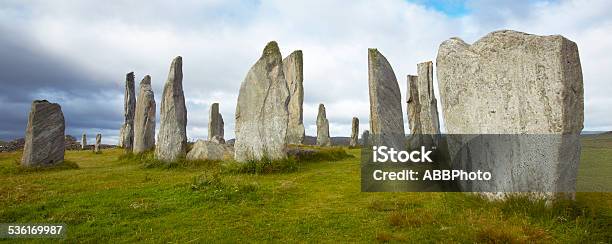 Prehistoric Site With Menhirs In Scotland Callanish Lewis Isle Stock Photo - Download Image Now