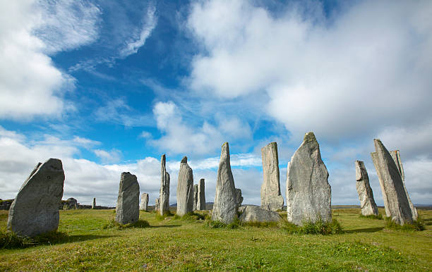 istock Prehistoric site with menhirs in Scotland. Callanish. Lewis isle 536169991