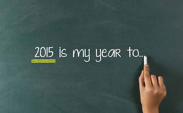 New Year Resolution Planning 2015 New Year Resolution Planning 2015 lavagna stock pictures, royalty-free photos & images