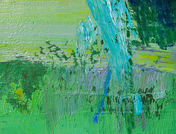 istock Abstract painted blue and green  art backgrounds. 536173547