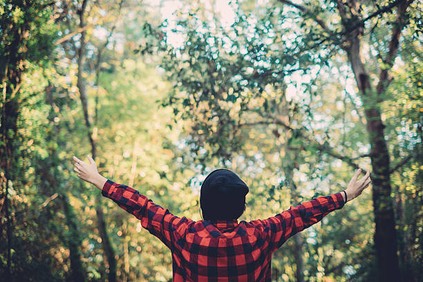 istock Hipster girl enjoying the nature 536191641