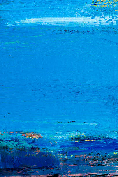 istock Abstract painted blue and green  art backgrounds. 536192417