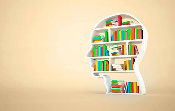 istock Head full of colorful books 536192973