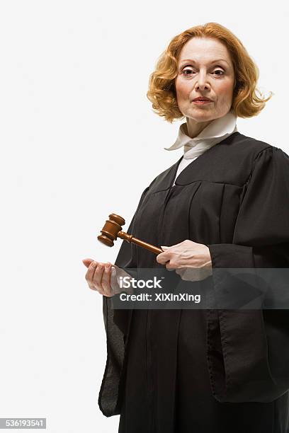 Portrait Of A Female Judge Stock Photo - Download Image Now - Judge - Law, Authority, Women