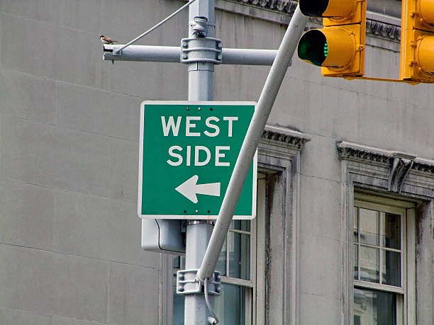 Sign  West Side at  Manhattan, New York