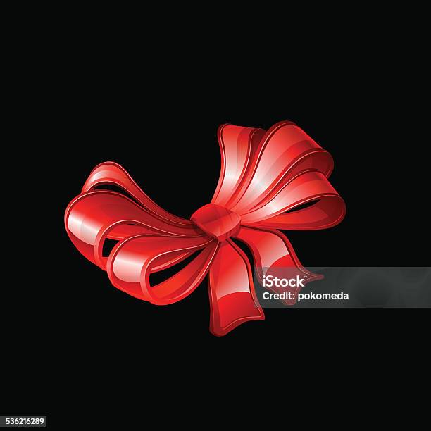 Ilustración de Moño Rojo Vector y más Vectores Libres de Derechos de ...