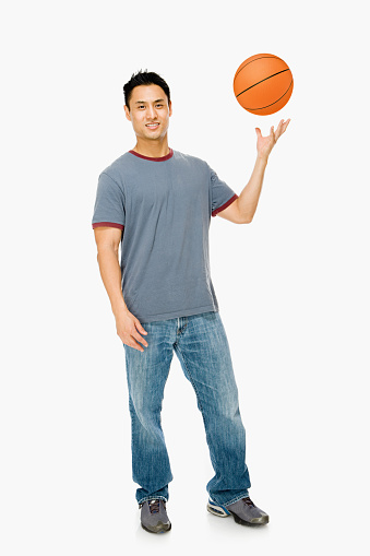 Man with basketball