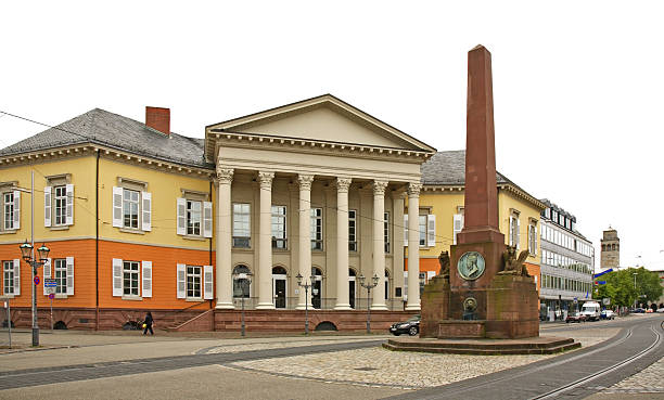 Rondellplatz square in Karlsruhe. Germany