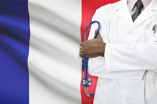 Concept of national healthcare system - France stock photo