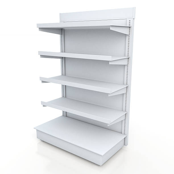 istock racks shelves for products showing in isolated background 536220037