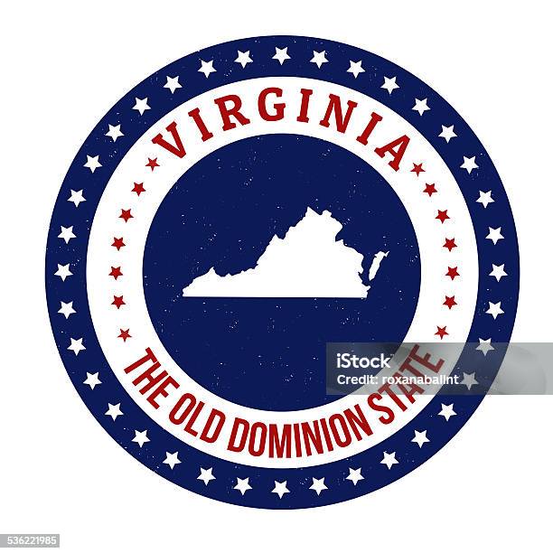 Virginia Stamp Stock Illustration - Download Image Now - East, Illustration, Image