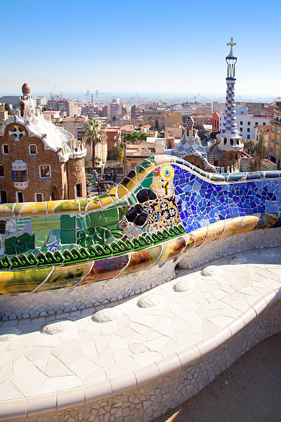 istock Barcelona Park Guell of Gaudi modernism 536222497