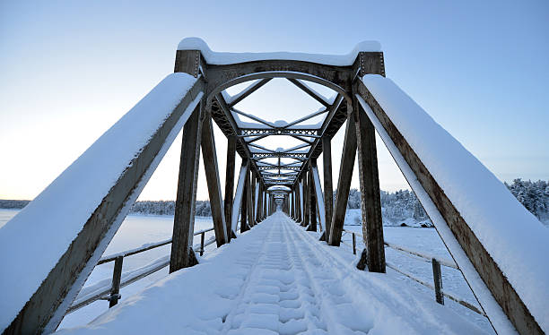 istock Bridge in Lapland/Sweden 536245111