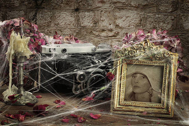 istock Assorted vintage items in the attic or in  basement 536245225